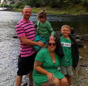 Arabella with her family in Norway, August 2025